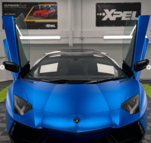 Lamborghini Aventador Blue Car Wrap in Marbella